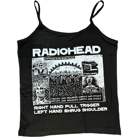 Brandy Melville Black Graphic Tank Top - Picture 2 of 4